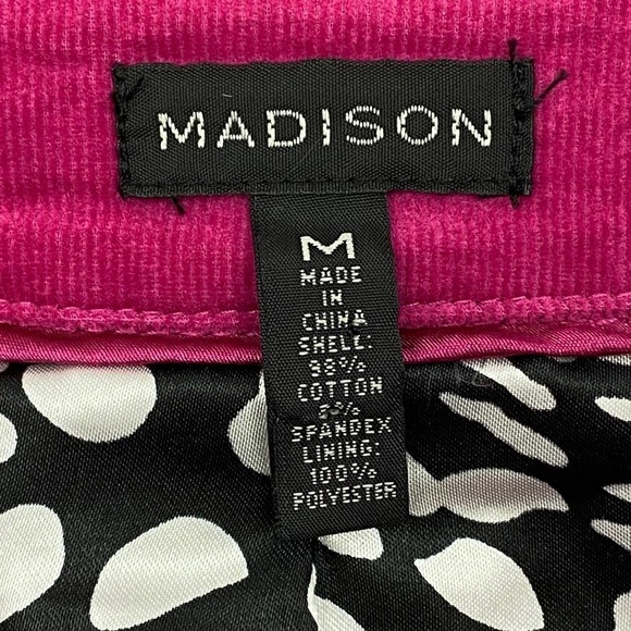 MADISON Button Down Maroon Jacket Size Medium - Picture 11 of 12